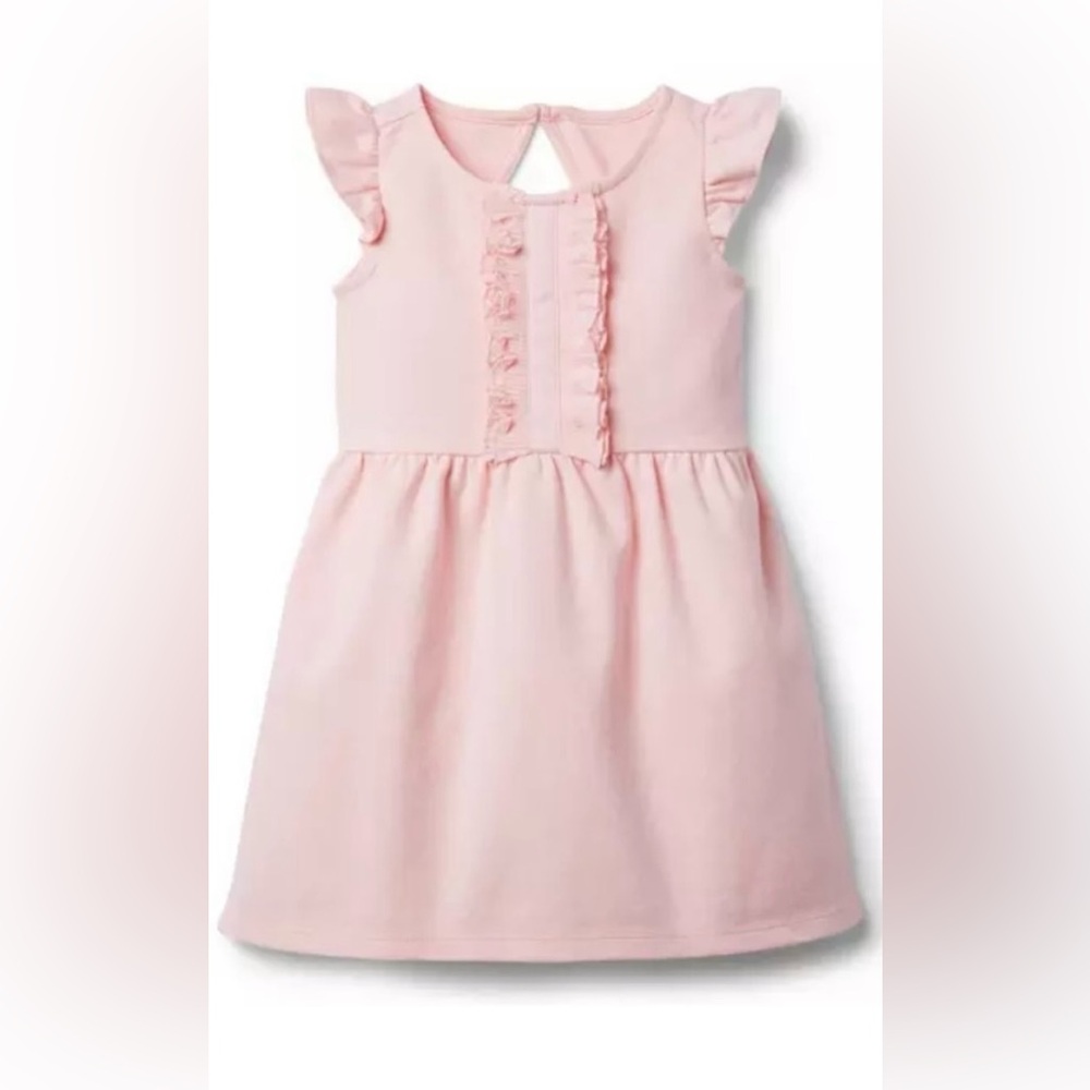Janie and Jack Light Pink Ruffle Dress